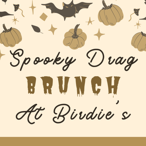 A Halloween-themed flyer for 